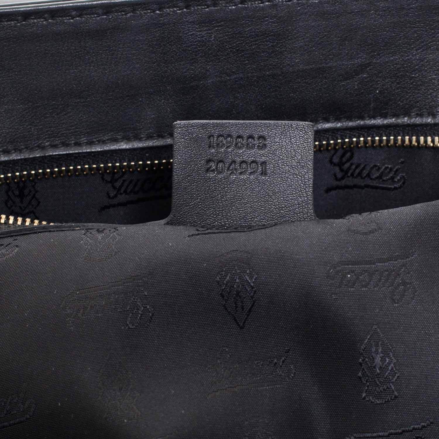 Gucci Leather Queen Tote Black 10 of 10