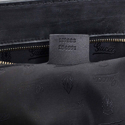 Gucci Leather Queen Tote Black 10 of 10