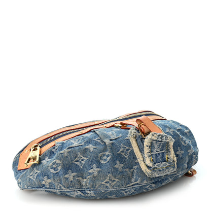 Louis Vuitton Monogram Denim High Rise Bumbag Blue 4 of 9