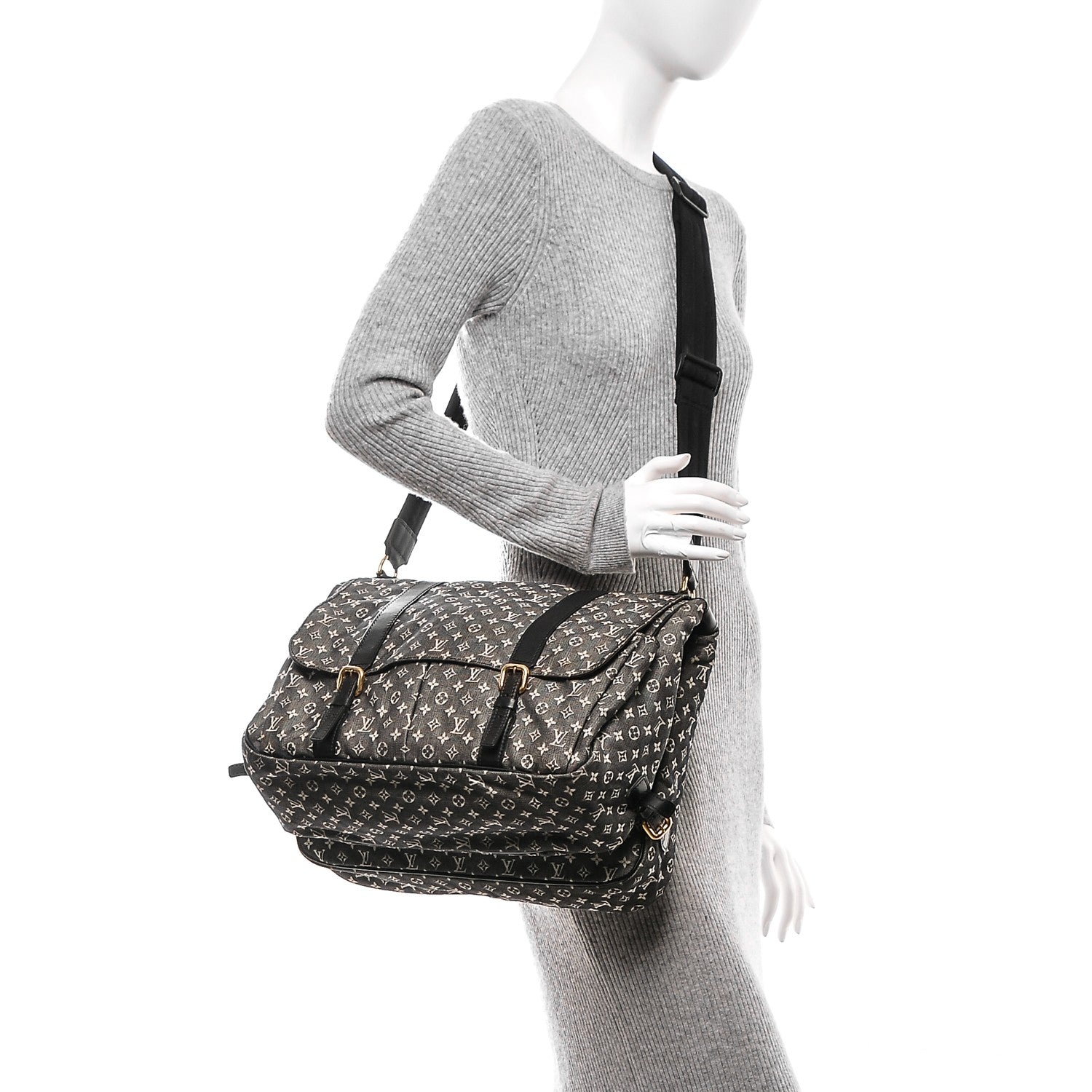 Louis Vuitton Mini Lin Sac a Langer Diaper Bag Black 2 of 8