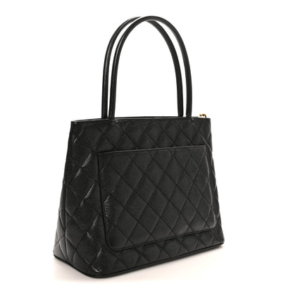 Chanel Caviar Quilted Medallion Tote Black 2 of 10