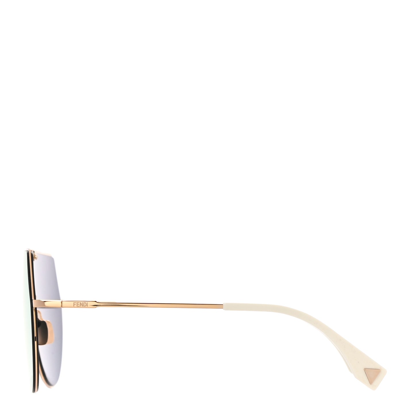 Metal Mirrored Eyeline Sunglasses FF 0193/S Matte Gold