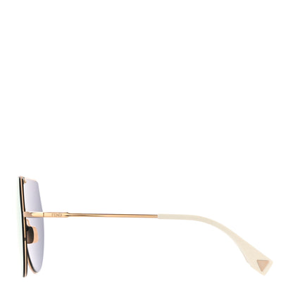 Fendi Metal Mirrored Eyeline Sunglasses FF 0193/S Matte Gold 2 of 7