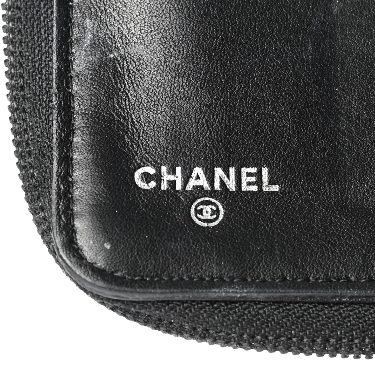 Caviar Large Timeless CC Zip Around Organizer Wallet Black