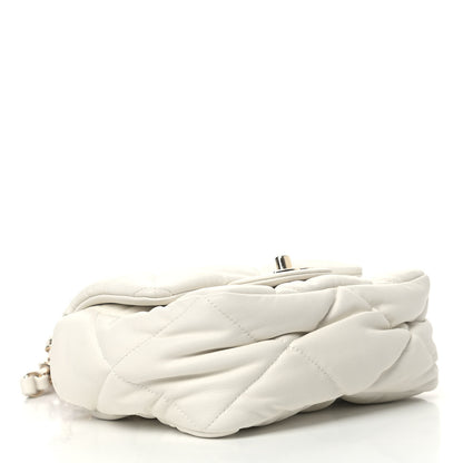 Chanel Calfskin Quilted Mini Square Bubbly Flap White 4 of 9