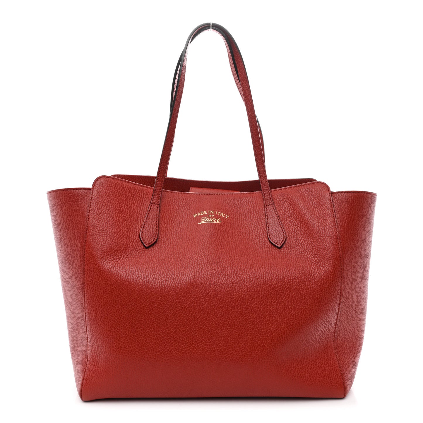 Dollar Calfskin Medium Swing Tote Red