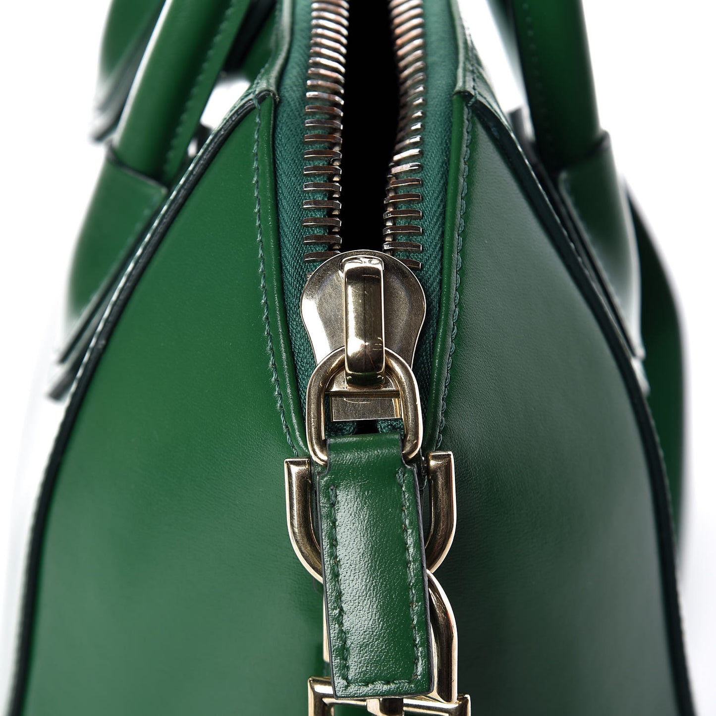 Shiny Lord Calfskin Small Antigona Emerald