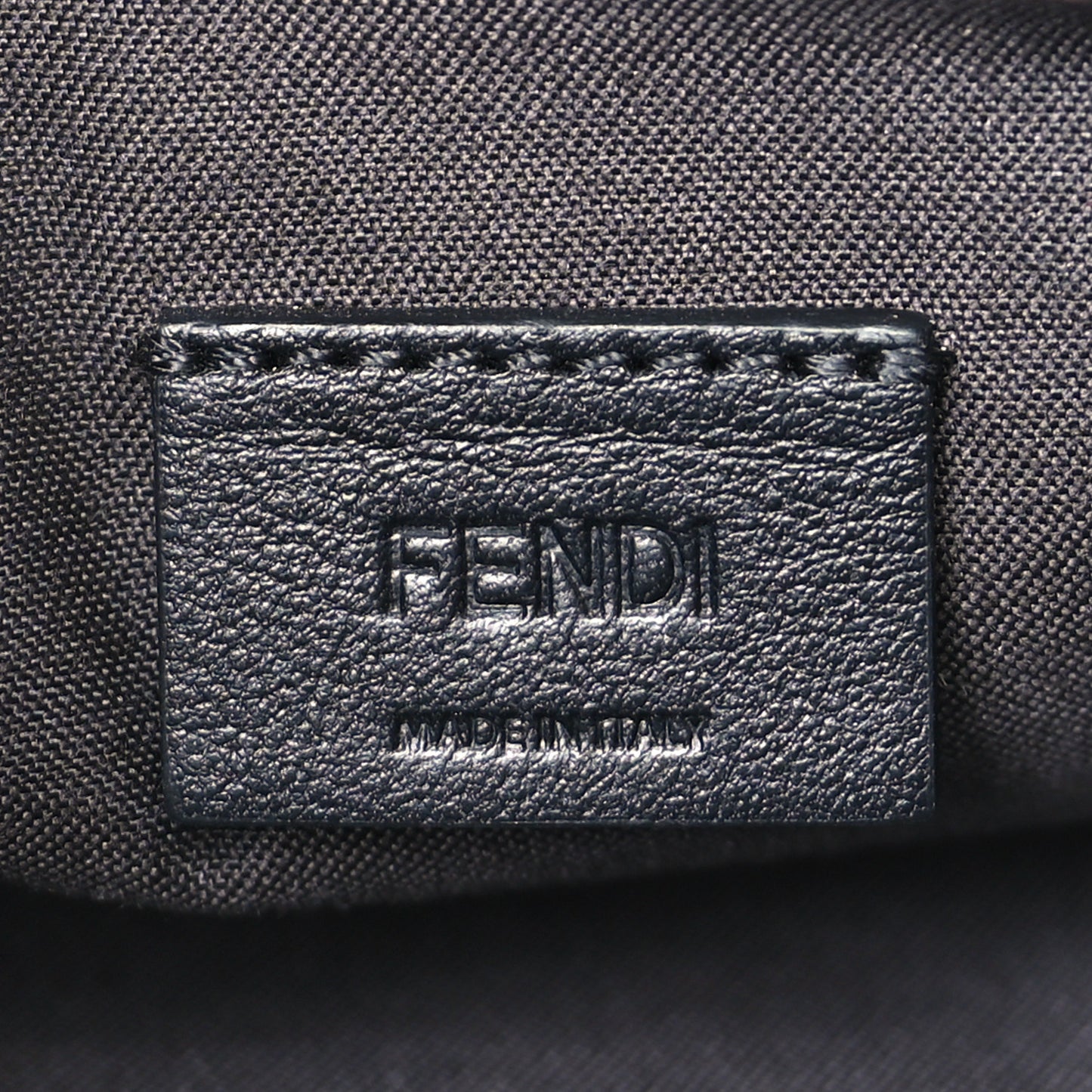 Vitello Soft F is Fendi Bi-Color FF 1974 Embossed Envelope Wallet On Chain with Pouches Maya Black