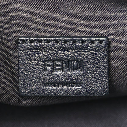 Fendi Vitello Soft F is Fendi Bi-Color FF 1974 Embossed Envelope Wallet On Chain with Pouches Maya Black 7 of 10
