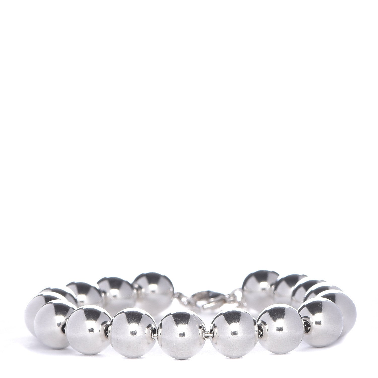 Tiffany Sterling Silver 10mm HardWear Ball Bracelet 1 of 6