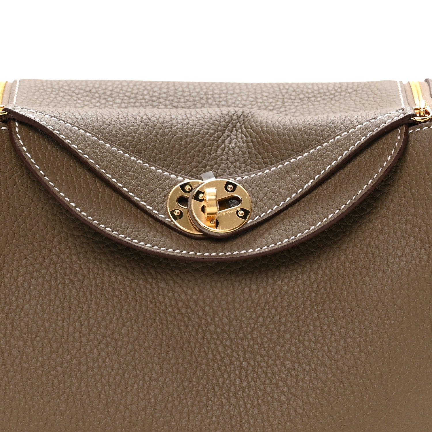 Hermes Taurillon Clemence Lindy 26 Etoupe 7 of 10