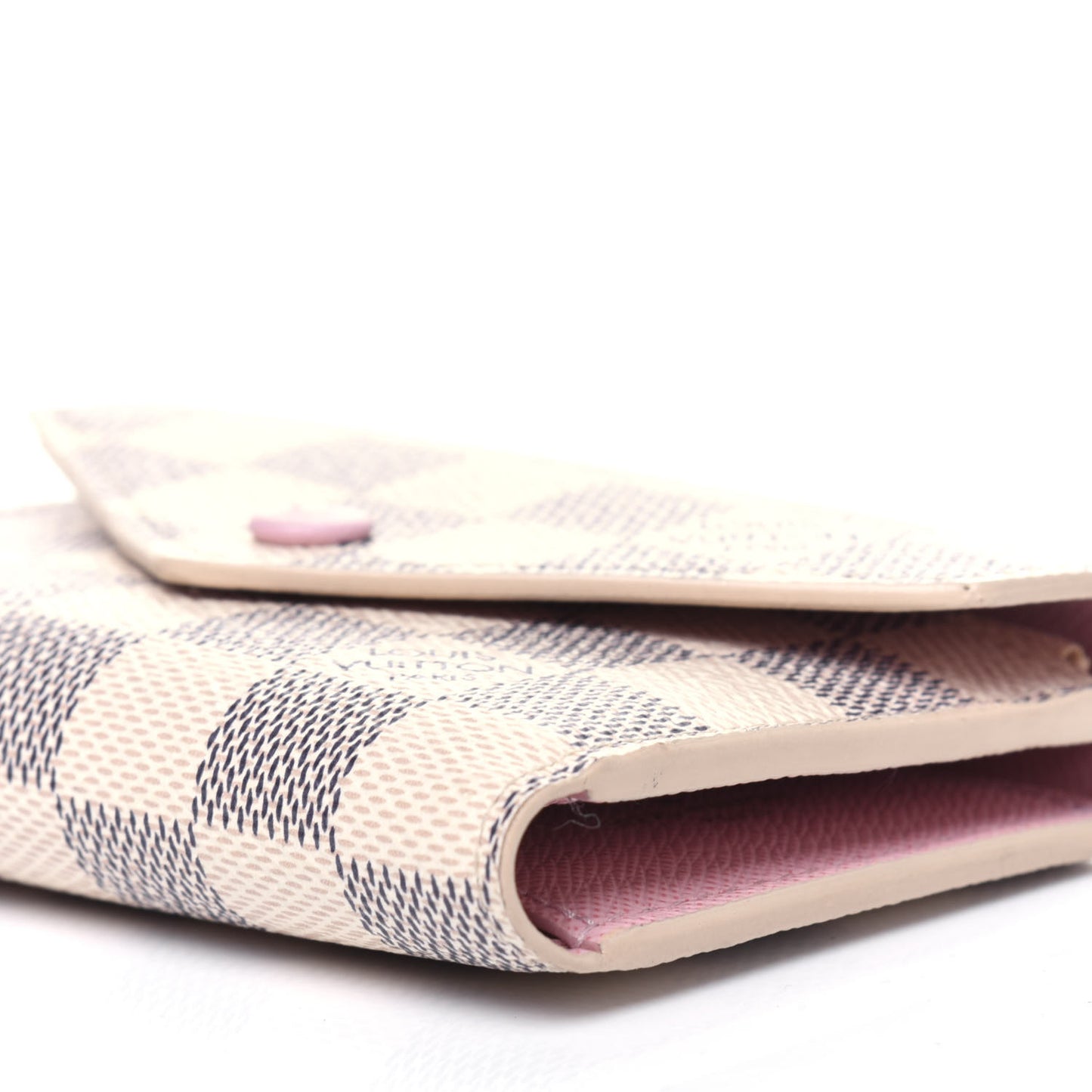 Damier Azur Victorine Wallet Rose Ballerine