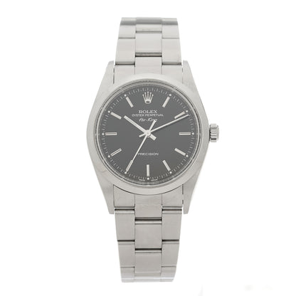 Rolex Stainless Steel 34mm Air-King Oyster Perpetual Precision Watch Black 14000 1 of 4