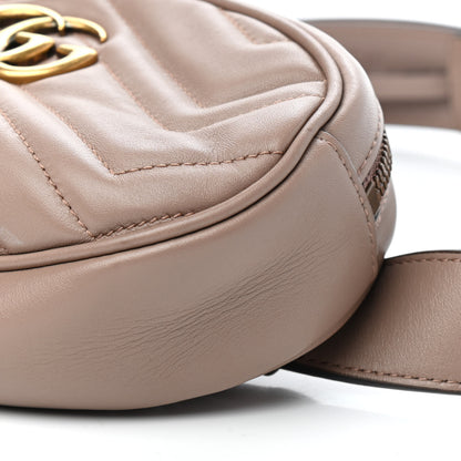 Gucci Calfskin Matelasse GG Marmont Belt Bag 85 34 Porcelain Rose 10 of 10