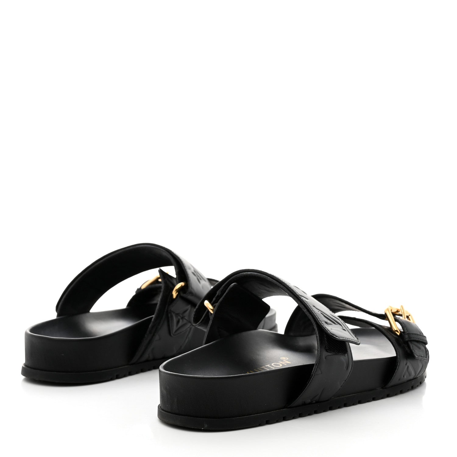 Louis Vuitton Empreinte Bom Dia Mule Sandals 38 Black 3 of 7