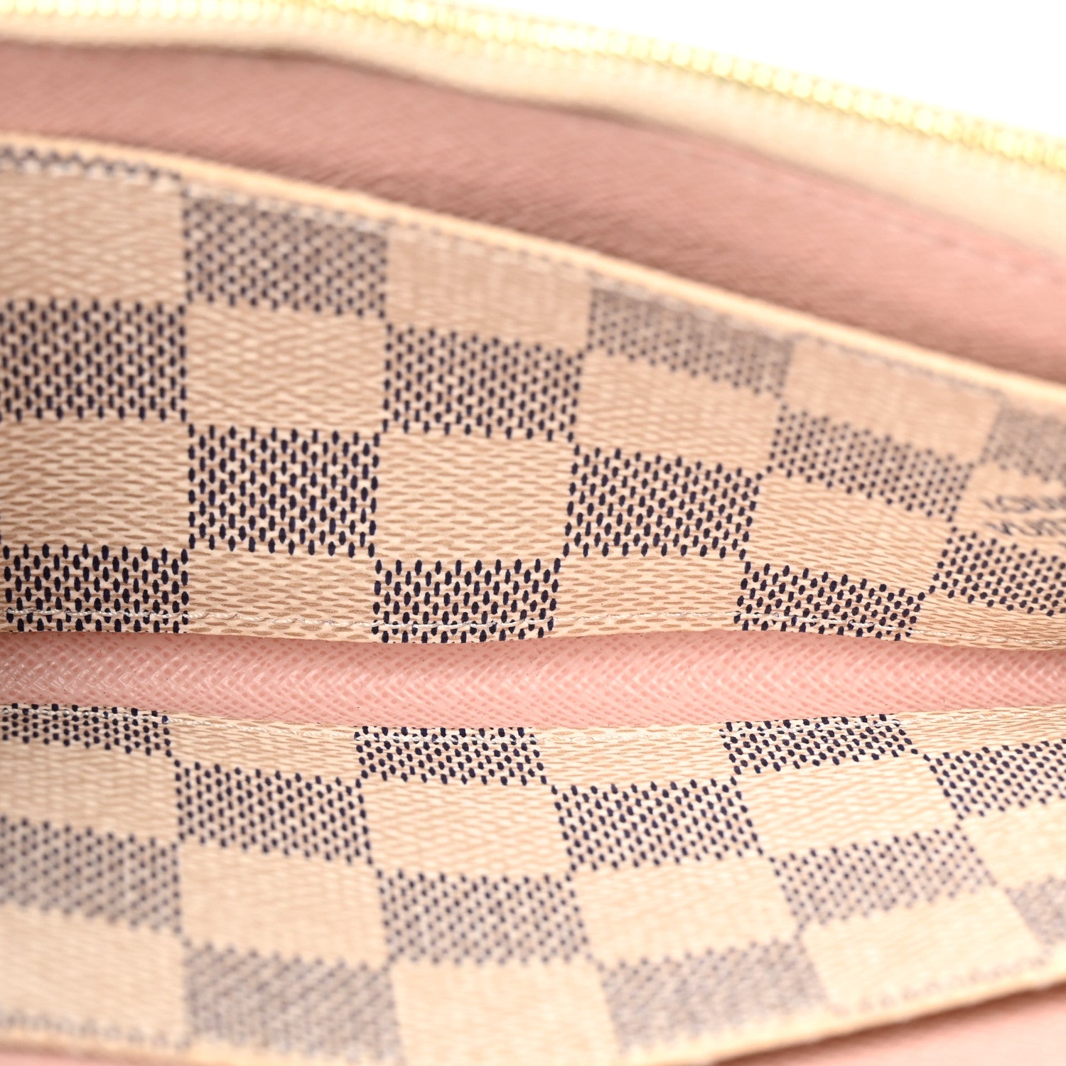 Louis Vuitton Damier Azur Emilie Wallet Rose Ballerine 5 of 10