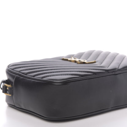 Saint Laurent Calfskin Matelasse Monogram Lou Camera Bag Black 12 of 16