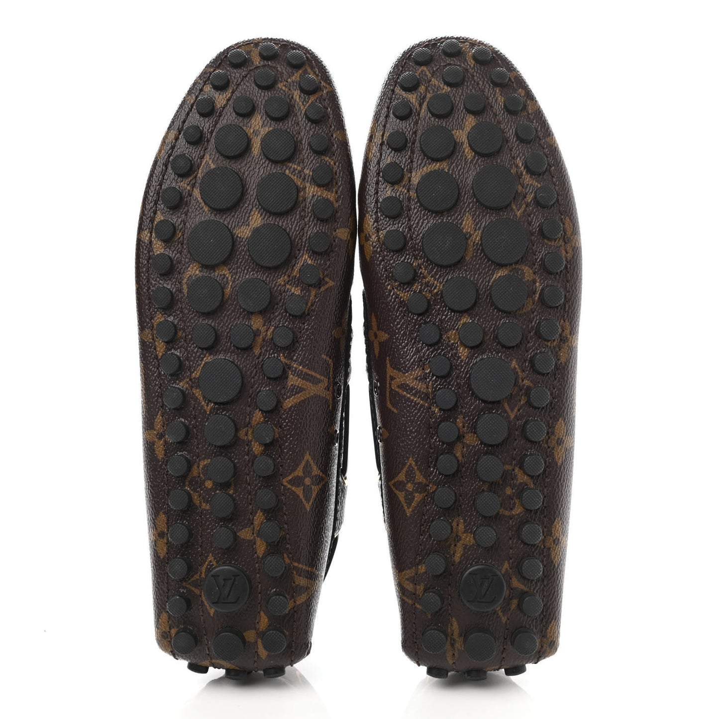 Monogram Mens Arizona Car Shoe Moccasin Loafers 39 Macassar