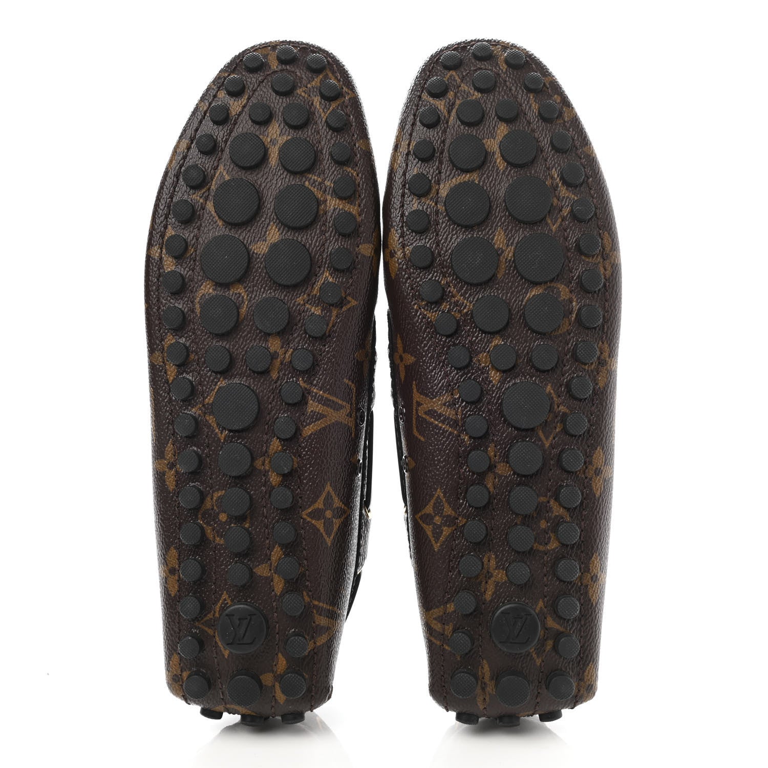 Louis Vuitton Monogram Mens Arizona Car Shoe Moccasin Loafers 39 Macassar 5 of 10