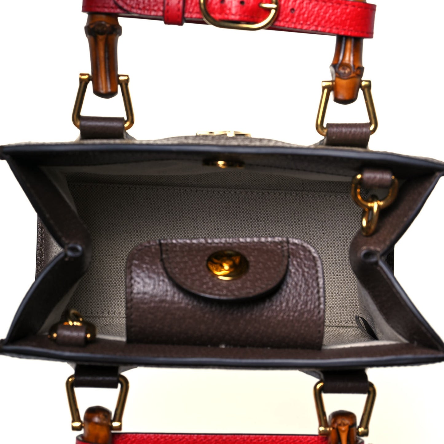 Monogram Jumbo GG Textured Dollar Calfskin Mini Diana Tote Bag Camel Ebony New Acero Pomegranate Red