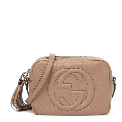 Gucci Pebbled Calfskin Small Soho Disco Bag Rose Beige 1 of 10