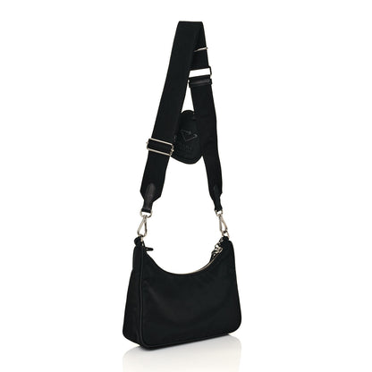 Prada Nylon Re-Edition 2005 Shoulder Bag Black 3 of 12