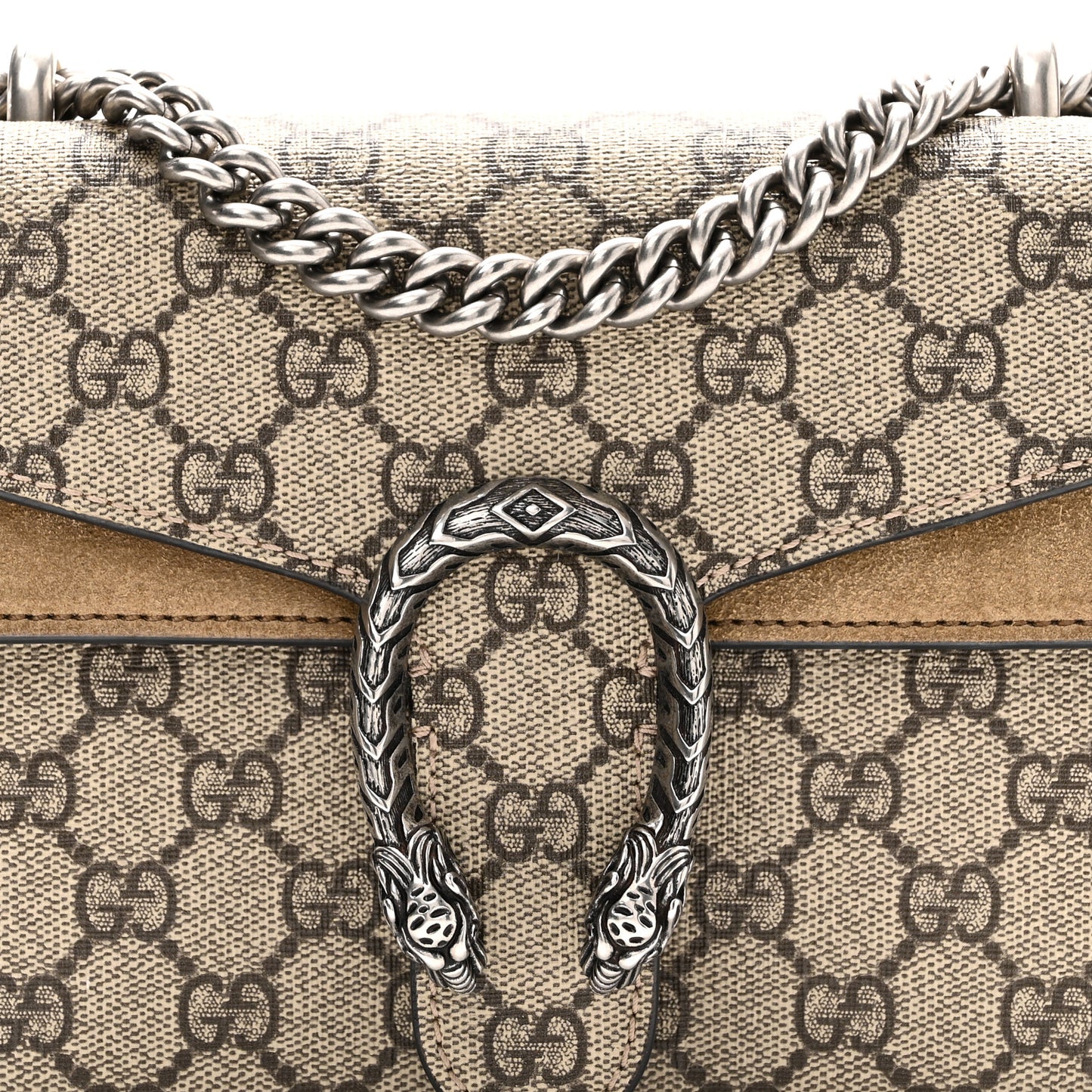 GG Supreme Monogram Mini Dionysus Shoulder Bag Taupe