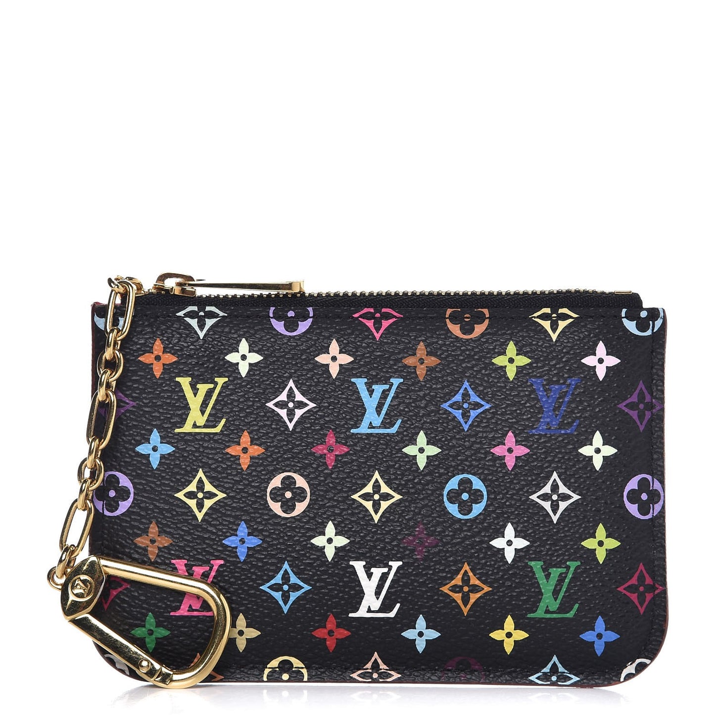Monogram Multicolor Key Pouch Black Grenade