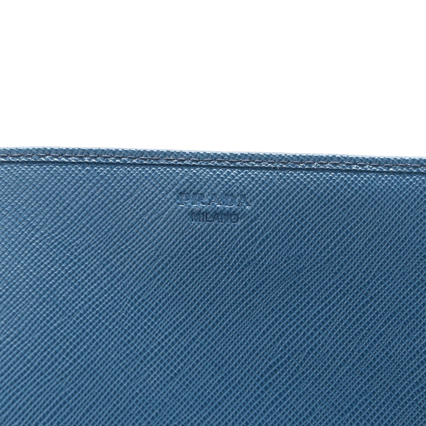 Saffiano Metal Large Chain Wallet Cobalto