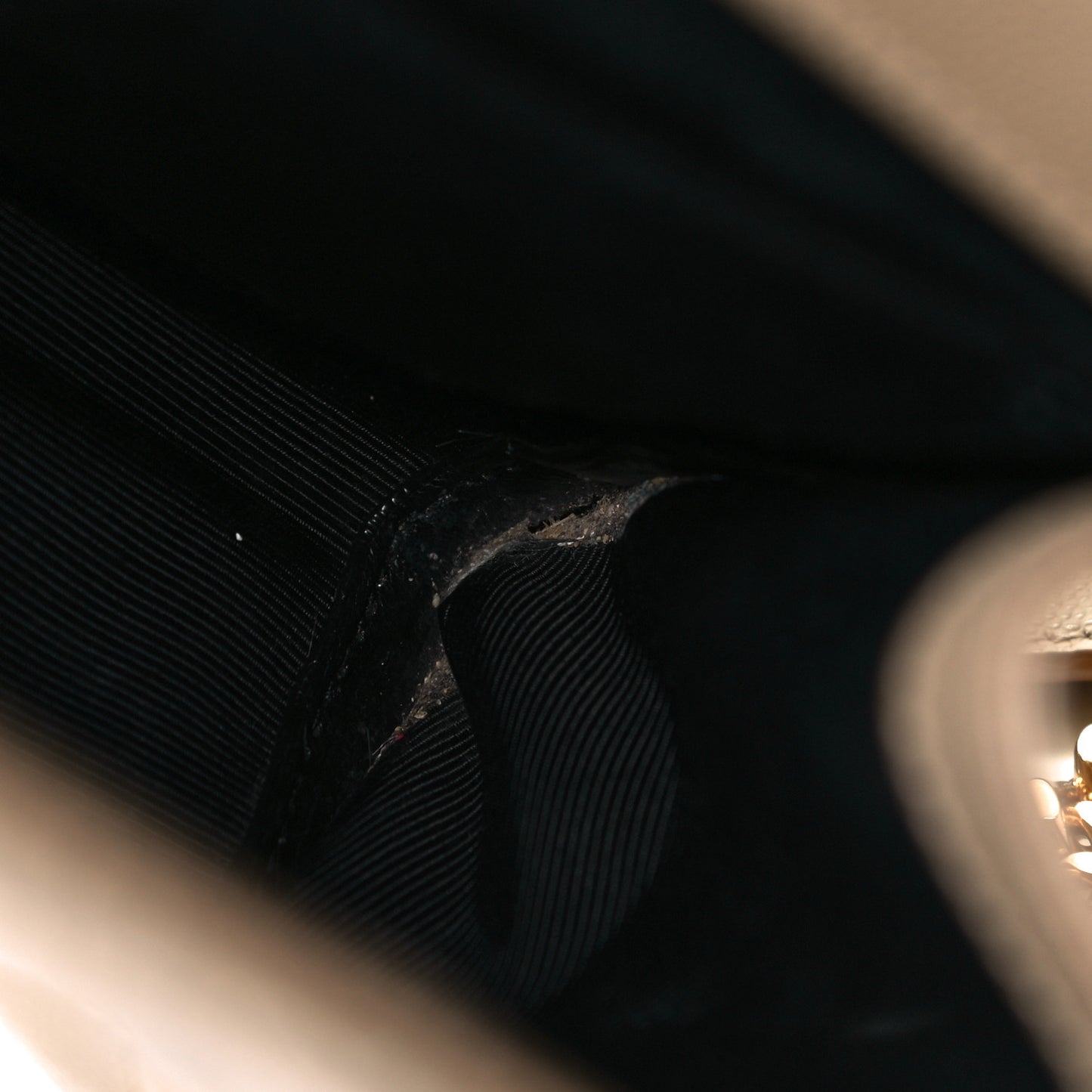 Grain De Poudre Textured Mixed Matelasse Medium Triquilt Monogram Satchel Latte Cream