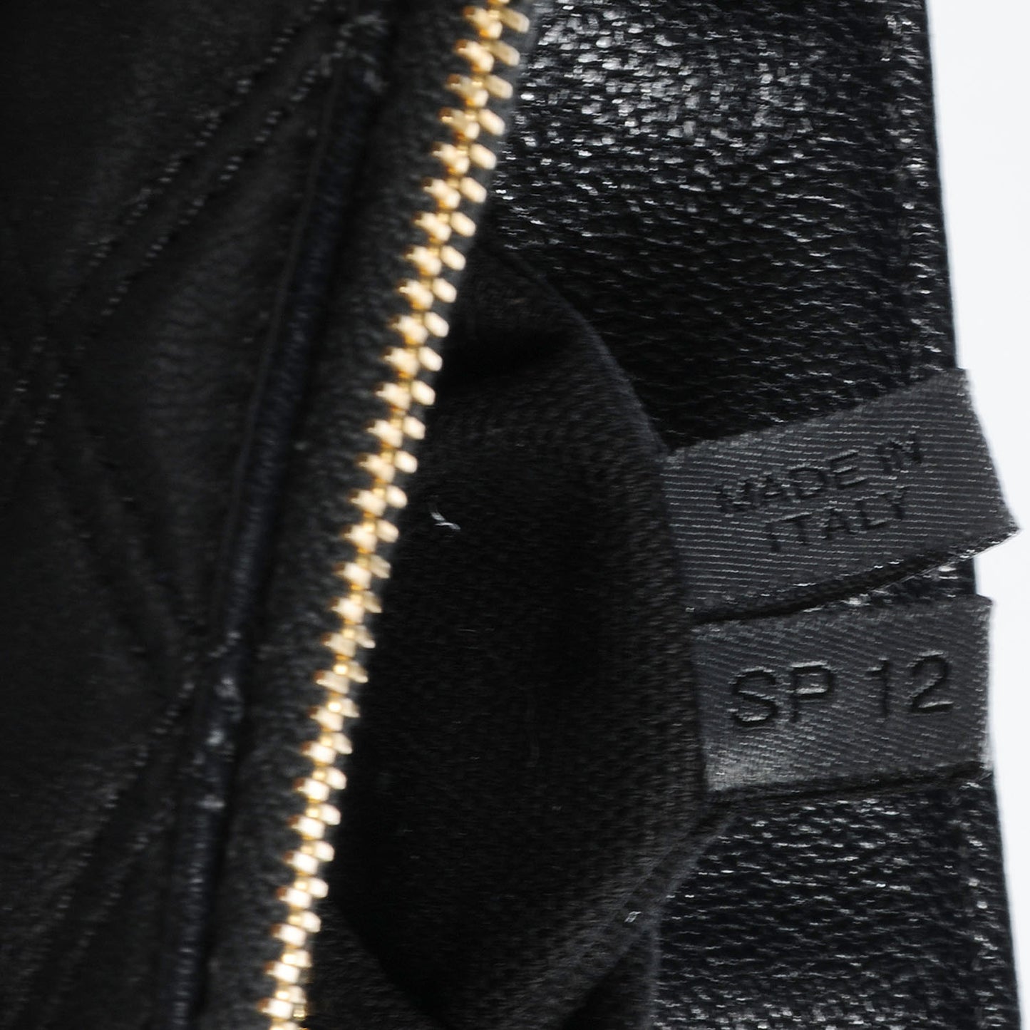 Leather Quilted Large Baroque Single Black