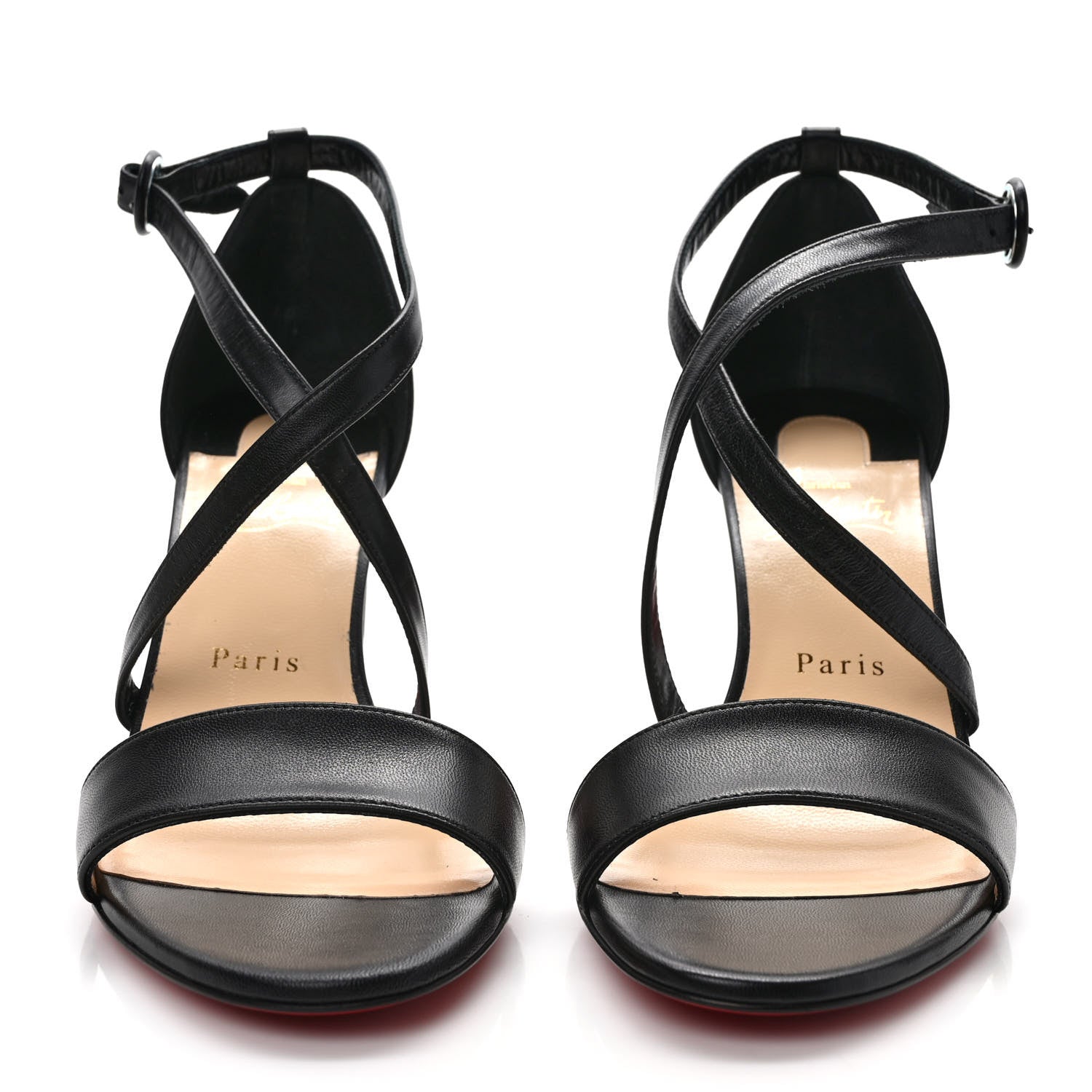 Christian Louboutin Nappa Loubi Bee Kid 85 Sandals 39.5 Black 2 of 8