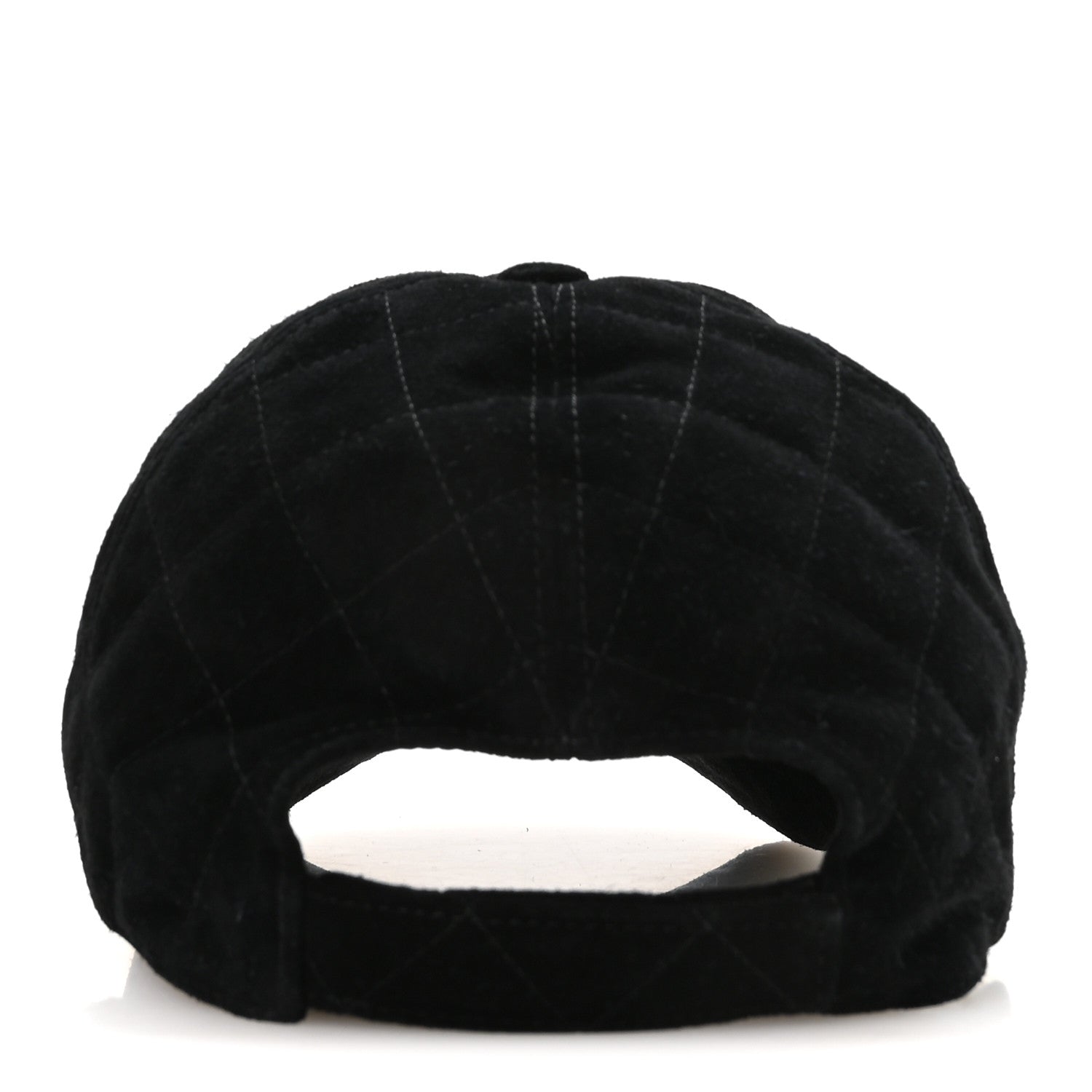 Chanel Suede Goatskin CC Cap Hat Black 6 of 8