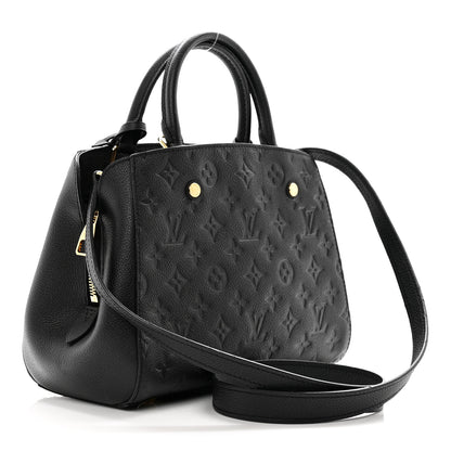 Louis Vuitton LOUIS VUITTON Empreinte Montaigne BB Black 3 of 9