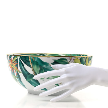 Hermes Porcelain Large Passiflora Salad Bowl 2 of 8