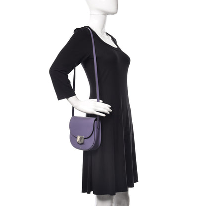 Celine Grained Calfskin Small Trotteur Amethyst 2 of 8
