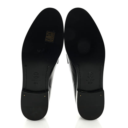 Chanel Shiny Calfskin CC Moccasin Loafers 39.5 Black 5 of 8