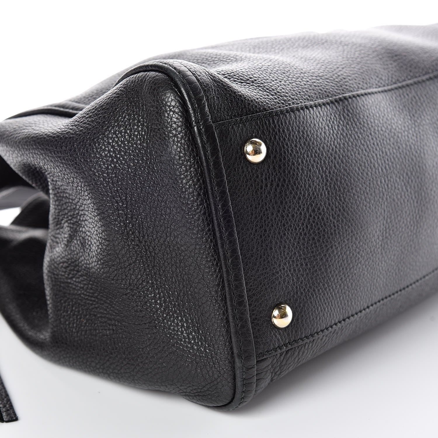 Gucci Pebbled Calfskin Medium Soho Shoulder Bag Black 5 of 15
