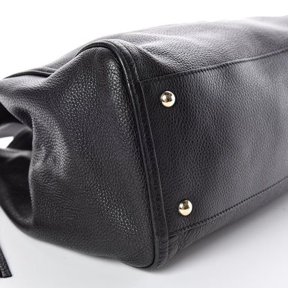 Gucci Pebbled Calfskin Medium Soho Shoulder Bag Black 5 of 15