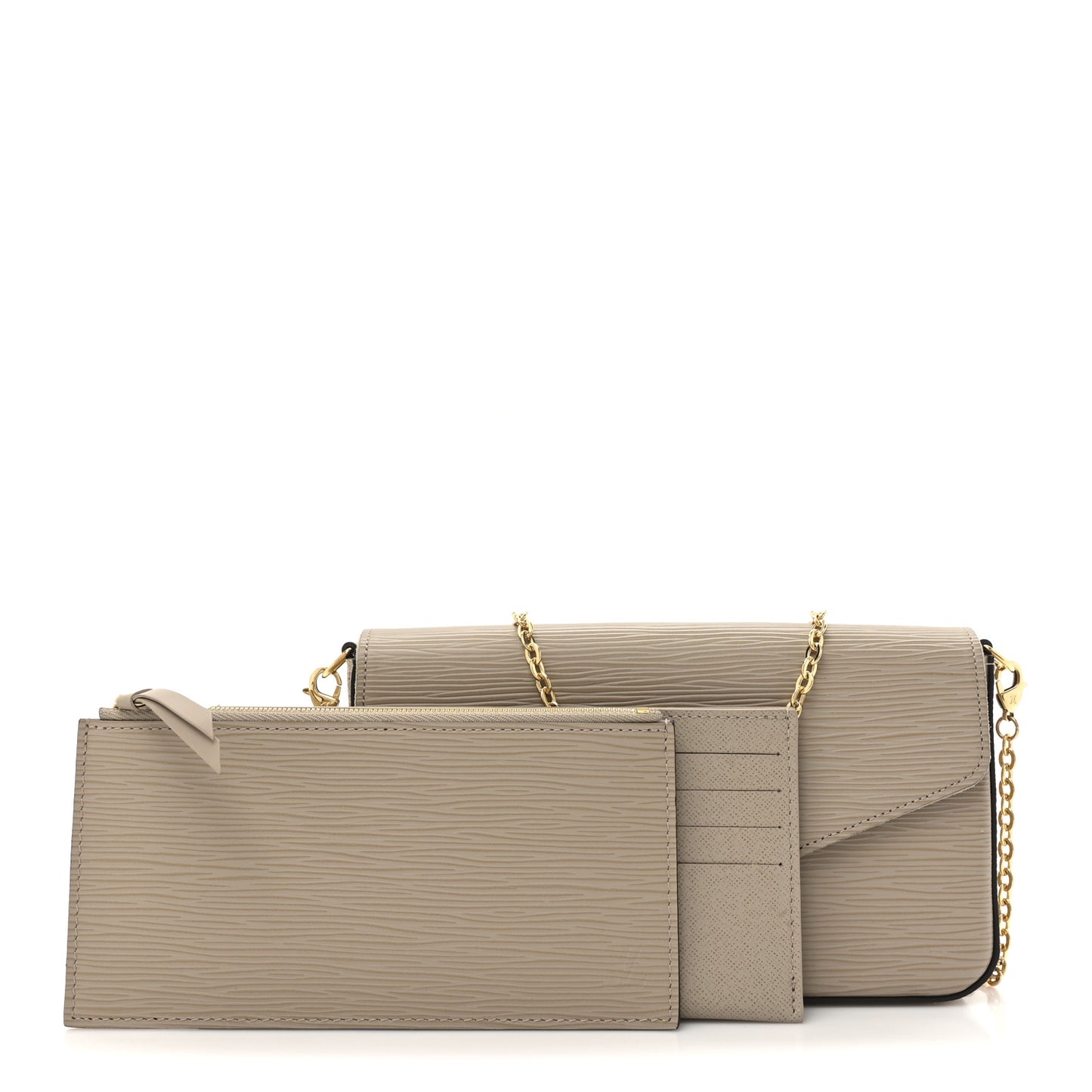 Epi Felicie Pochette Chain Wallet Galet