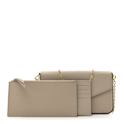 Louis Vuitton Epi Felicie Pochette Chain Wallet Galet 3 of 12