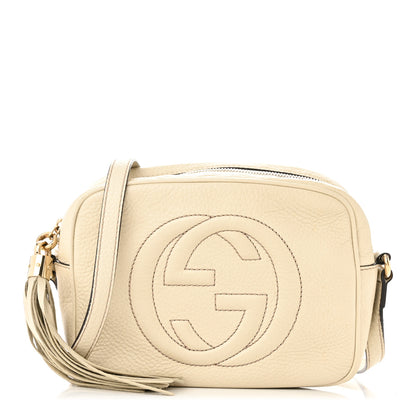 Gucci Pebbled Calfskin Small Soho Disco Bag Off White 1 of 12
