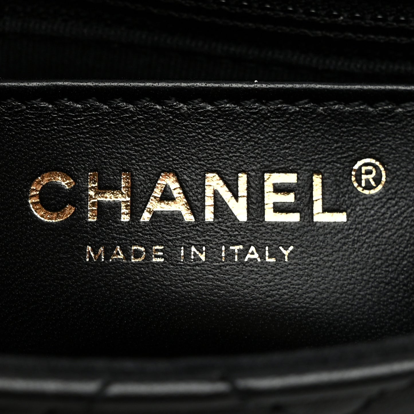 Lambskin Resin Quilted Mini Heart Square Flap Black