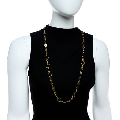 John Hardy 18K Yellow Gold Kali Round Link Infinity Necklace 2 of 5