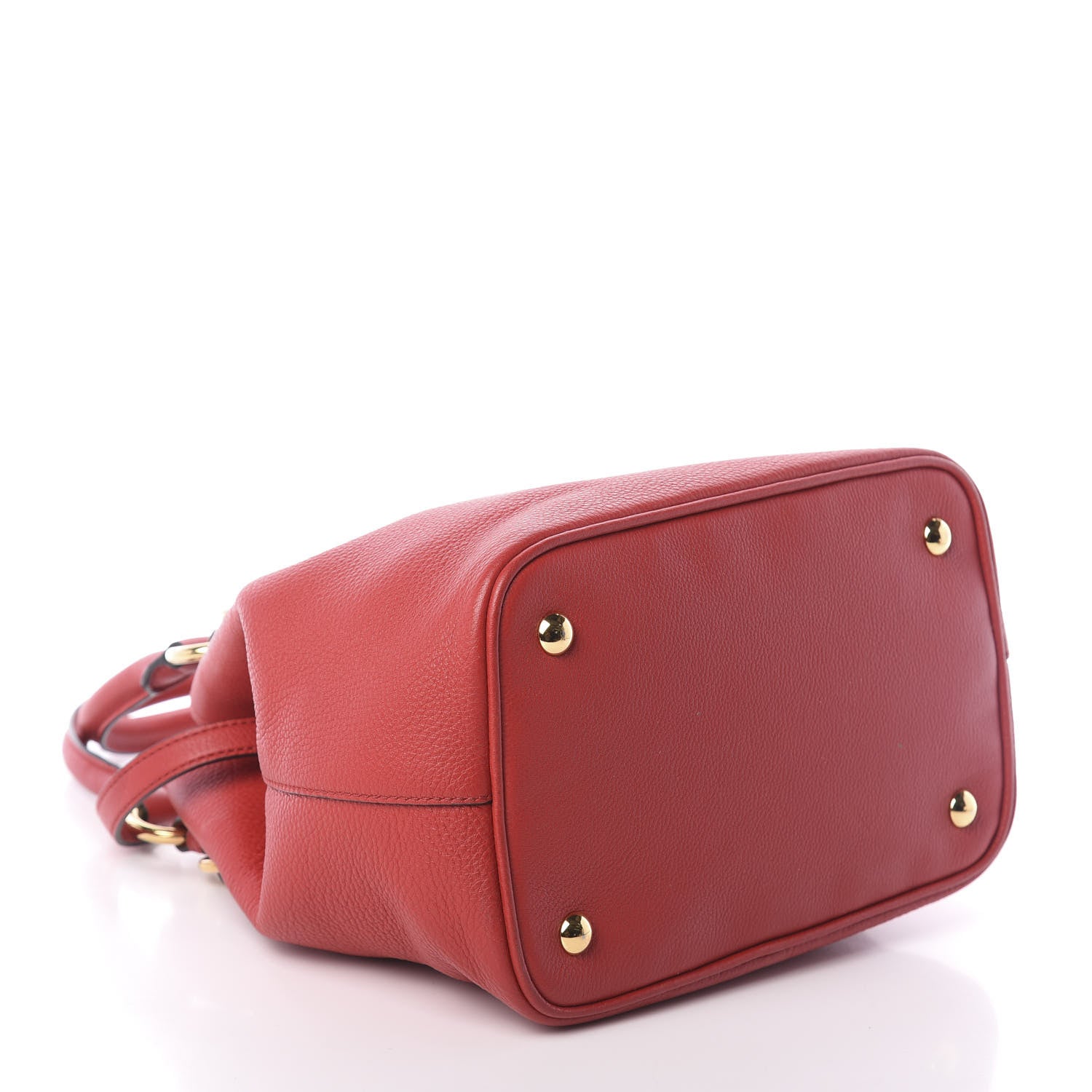 Miu Miu Vitello Phenix Shopping Tote Rosso 5 of 10