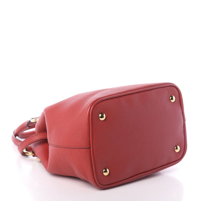 Miu Miu Vitello Phenix Shopping Tote Rosso 5 of 10