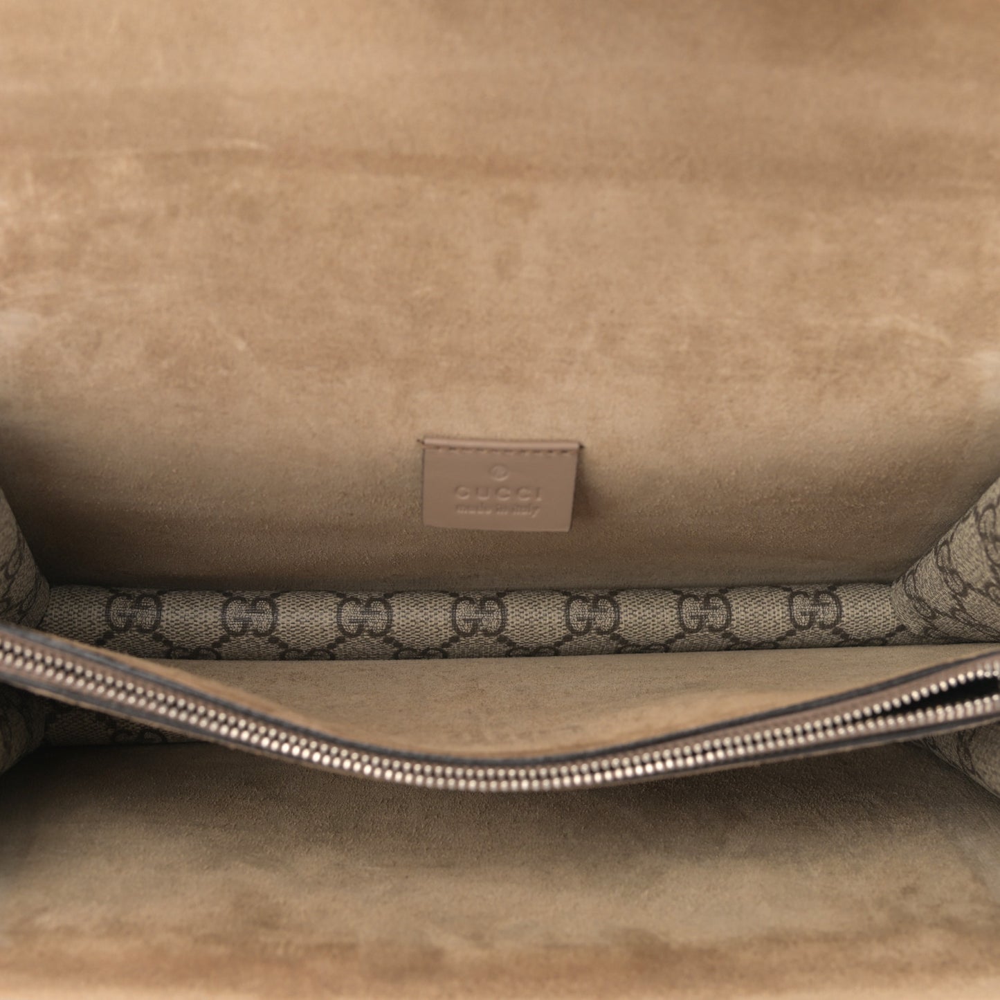 GG Supreme Monogram Small Dionysus Shoulder Bag Taupe