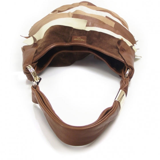 Saint Laurent Leather Suede Saint Tropez Ruffle Bag 14430