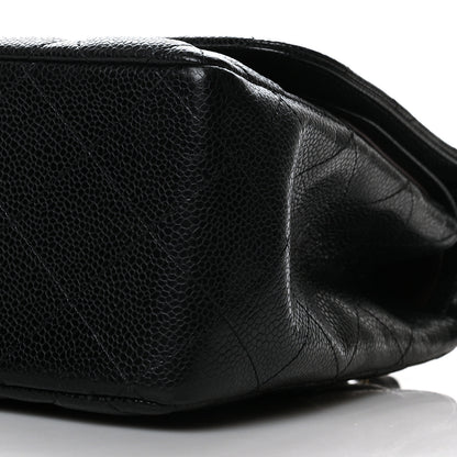 Chanel Caviar Quilted Jumbo Double Flap Black 10 of 10