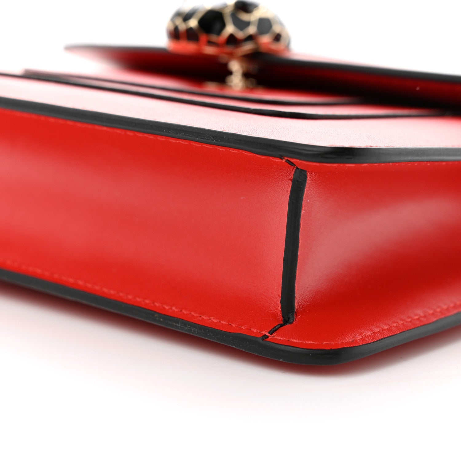 Bulgari Calfskin Serpenti Forever Crossbody Bag Red 10 of 10